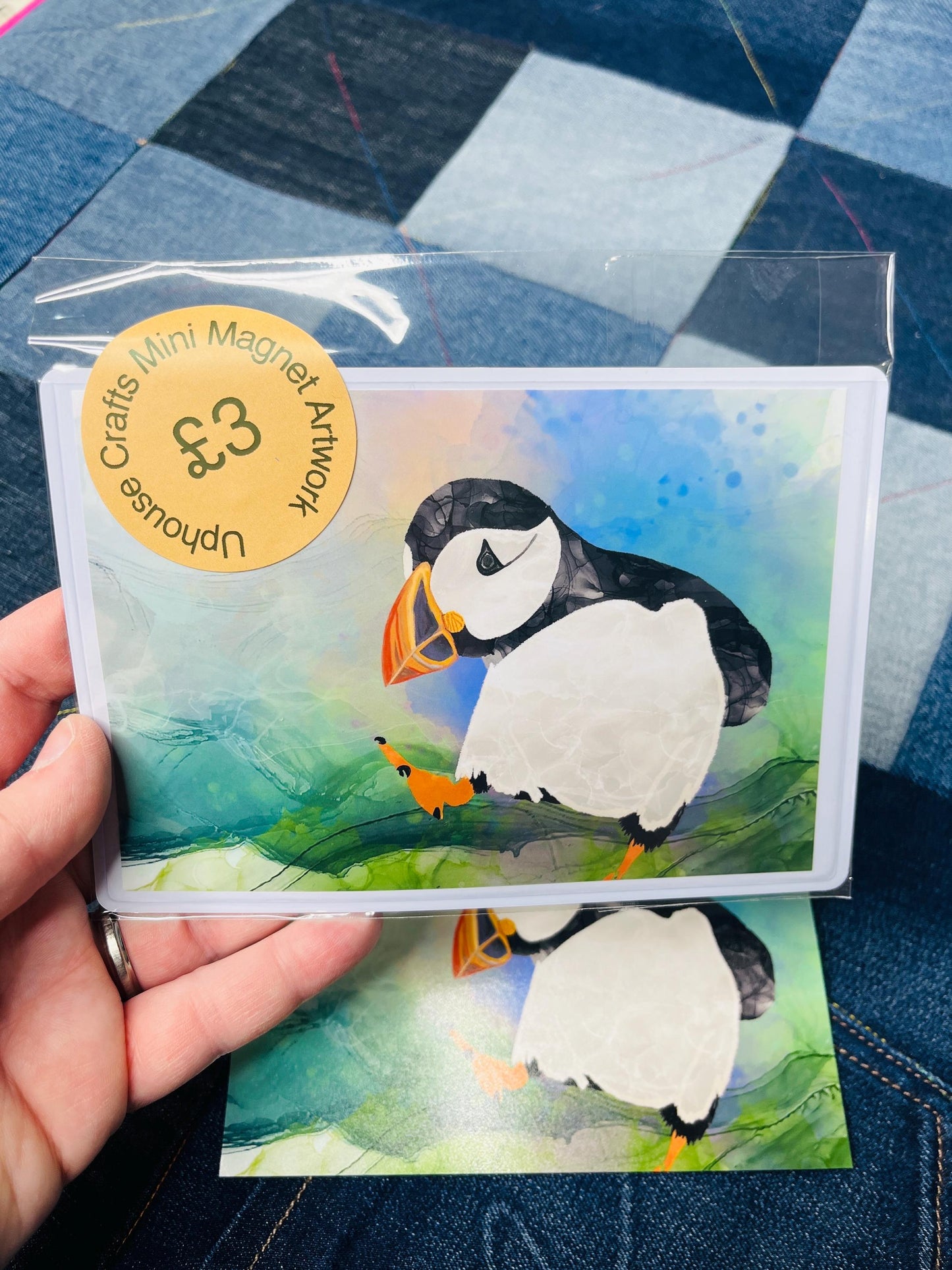 Puffin Fridge Magnet 4”x6” size