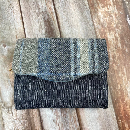 Shetland Tweed Purse - Shetland Stormy Seas