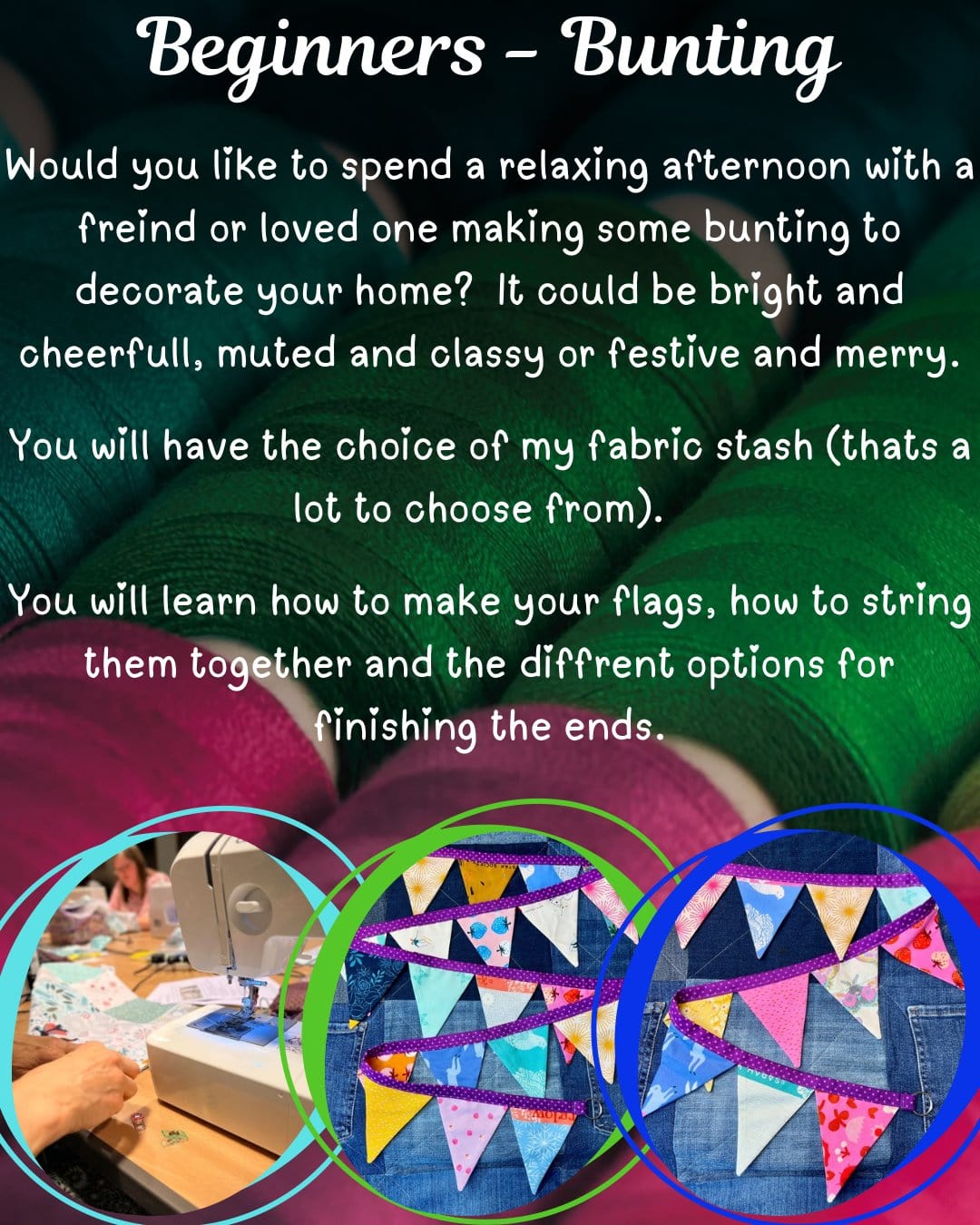 Sewing Class - Make your own Bunting