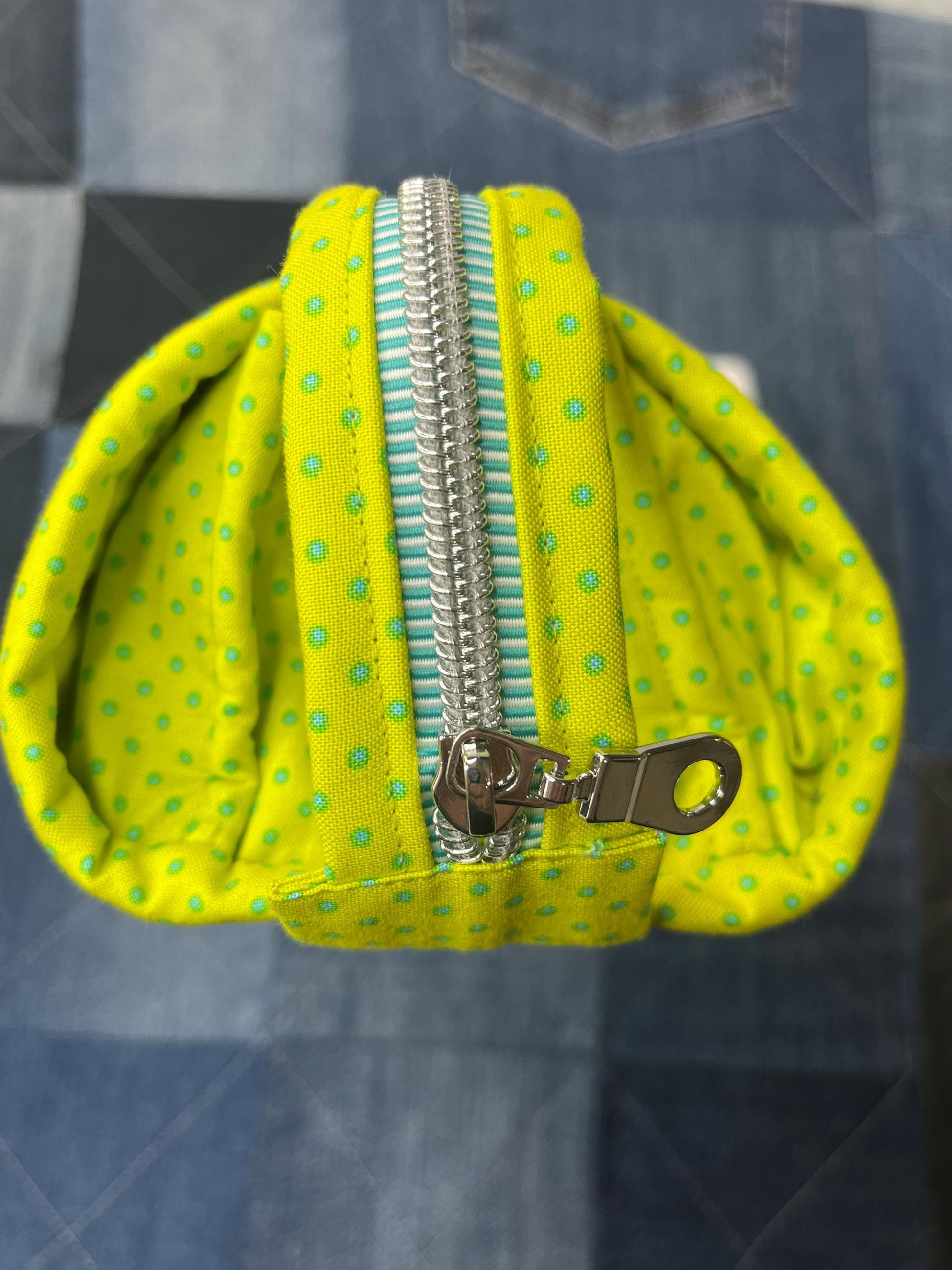 Sew Together Bag | Lime Rainbow Selvedge | Craft Organiser