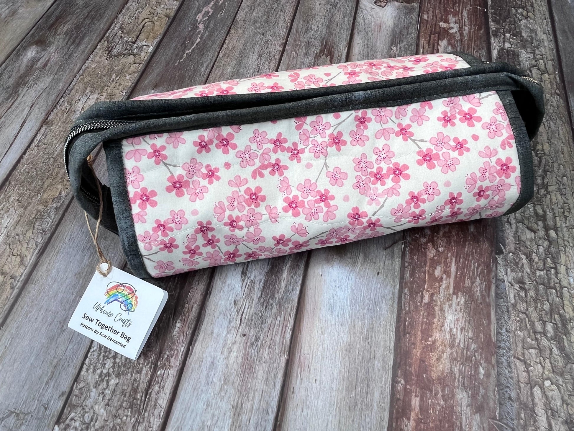 Sew Together Bag | Pink Floral | Craft Organiser