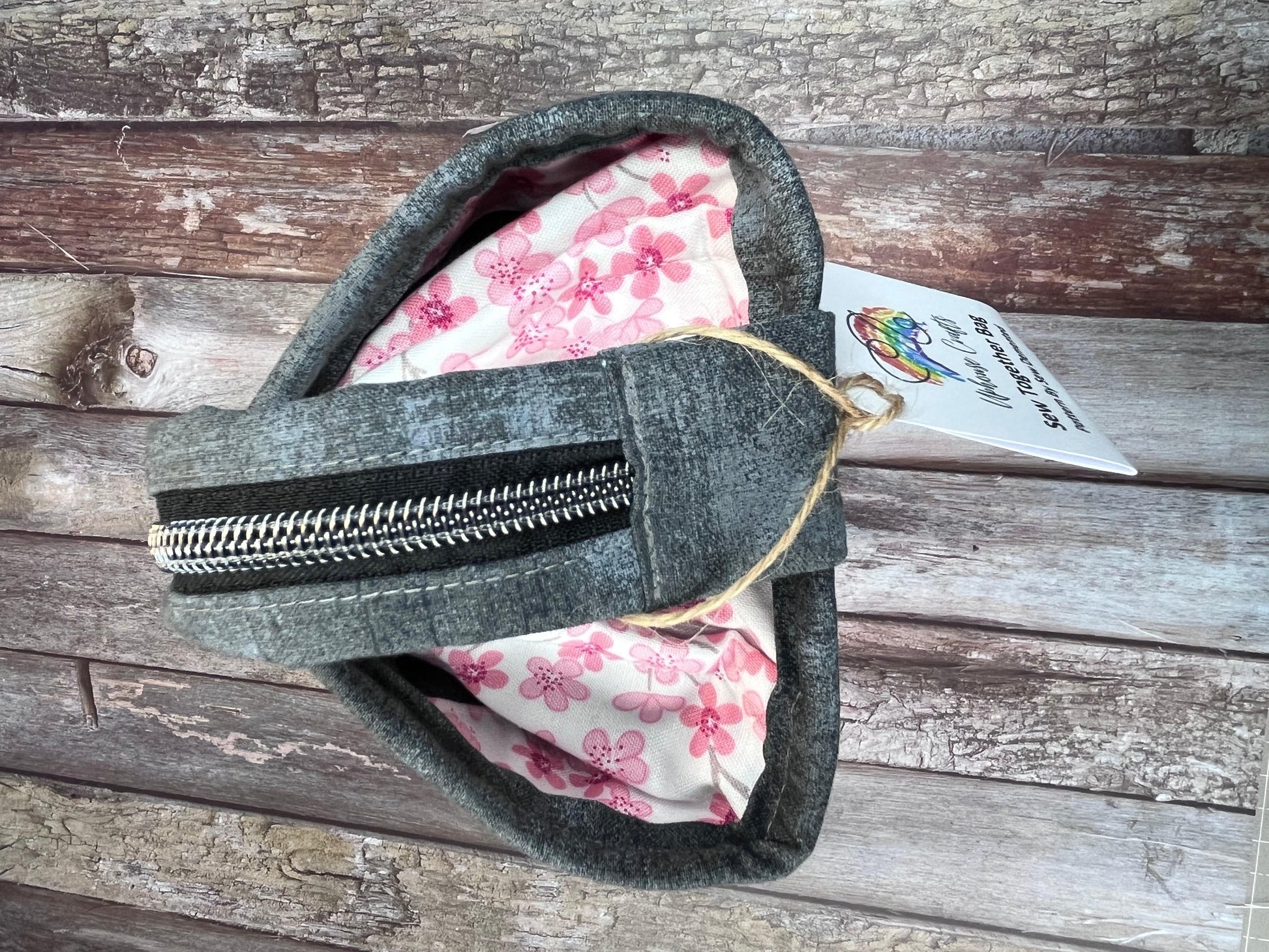 Sew Together Bag | Pink Floral | Craft Organiser