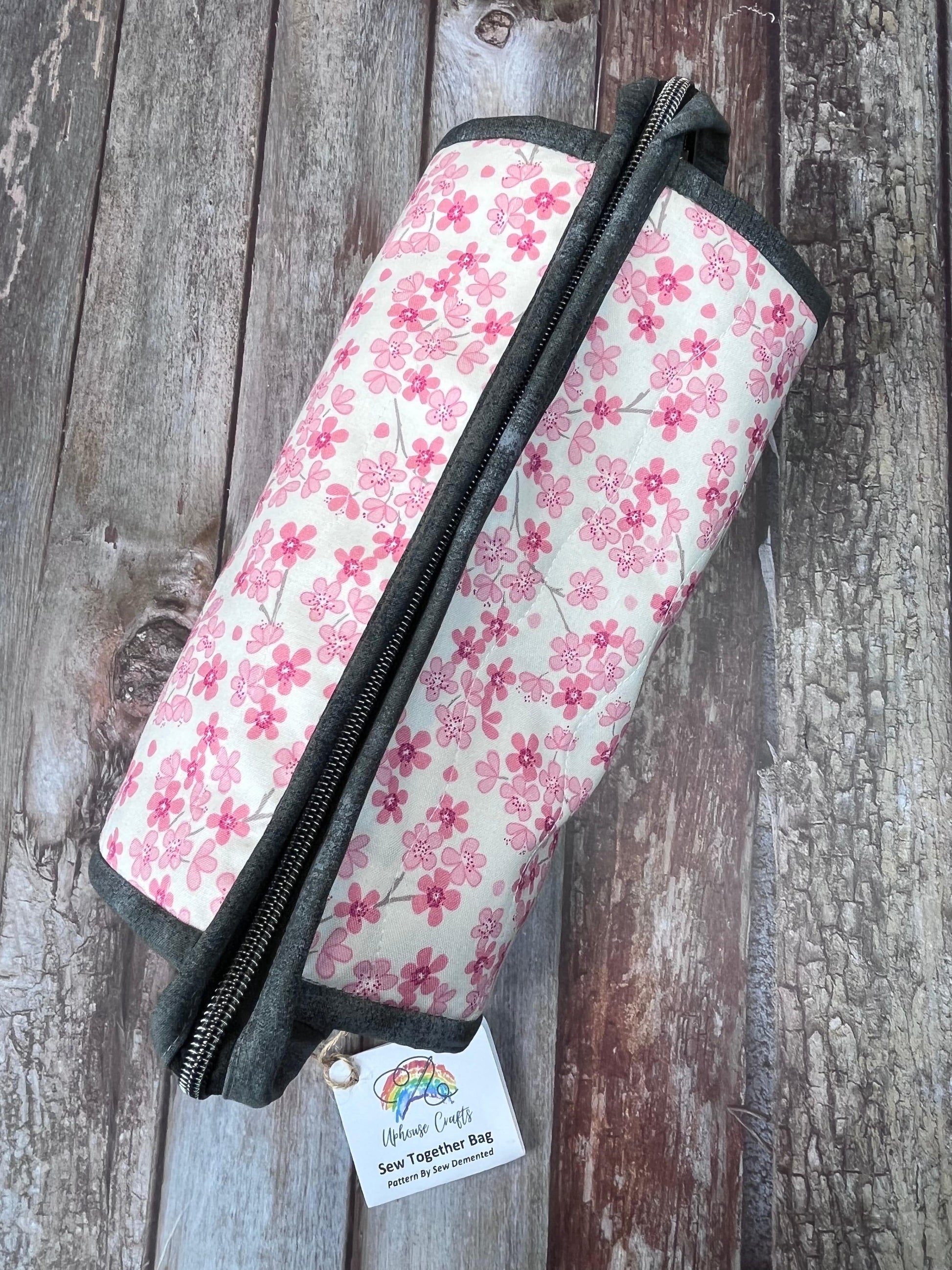 Sew Together Bag | Pink Floral | Craft Organiser