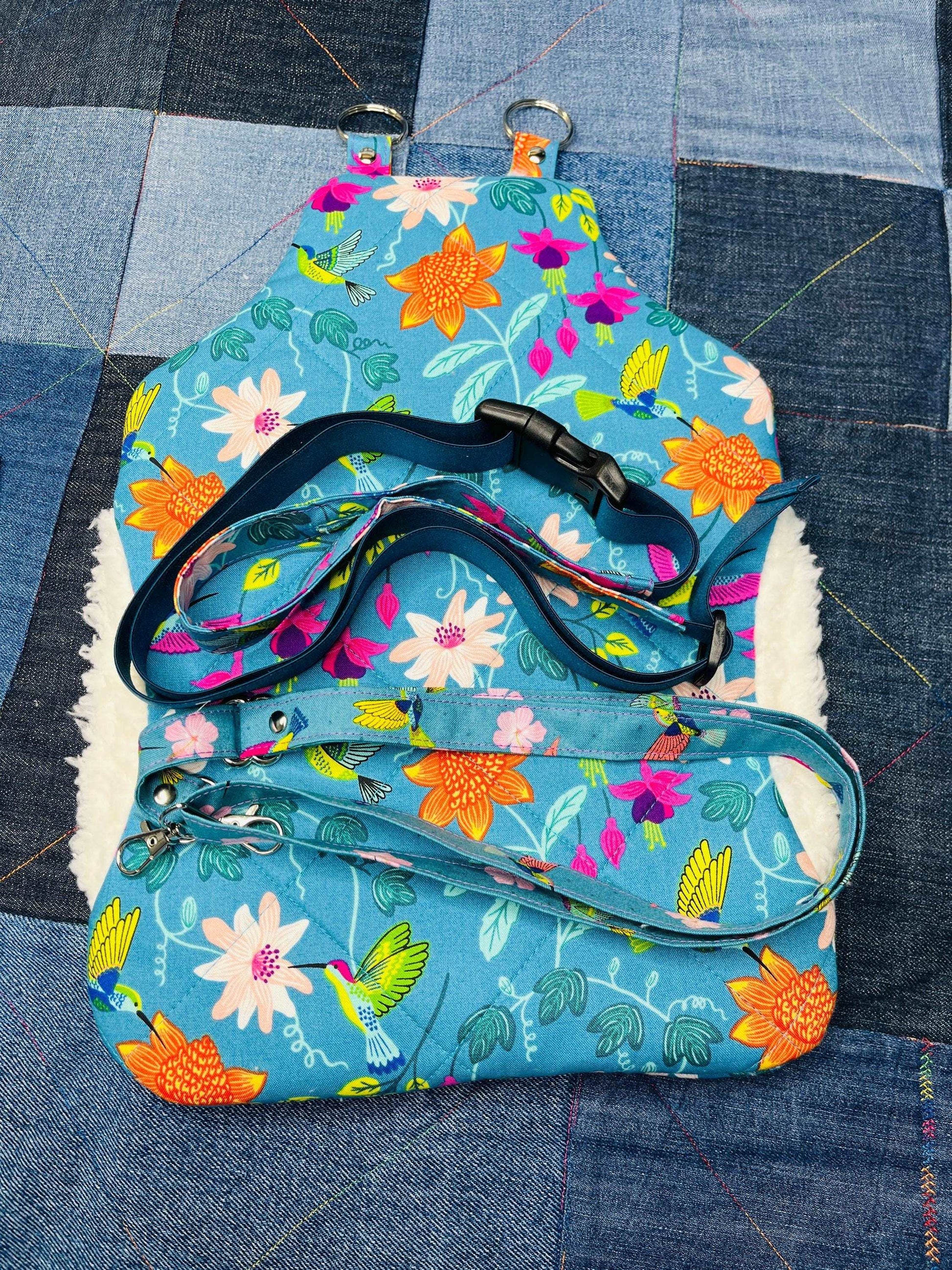 Wearable Hot Water Bottle Cover | Teal Pink Hummingbird