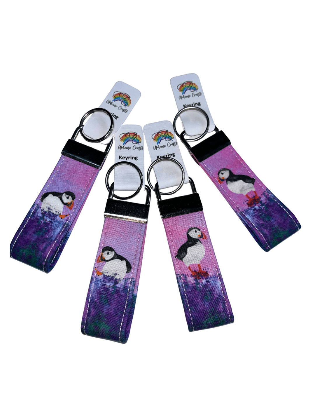 Wholesale | Handmade Puffin Keyring (BOX of 10) - Uphouse Crafts