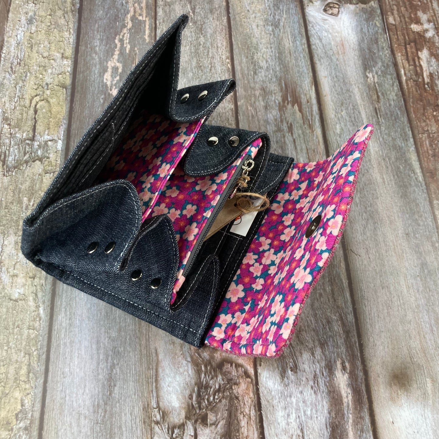 Shetland Tweed Purse - Shetland Sea Pinks - Uphouse Crafts