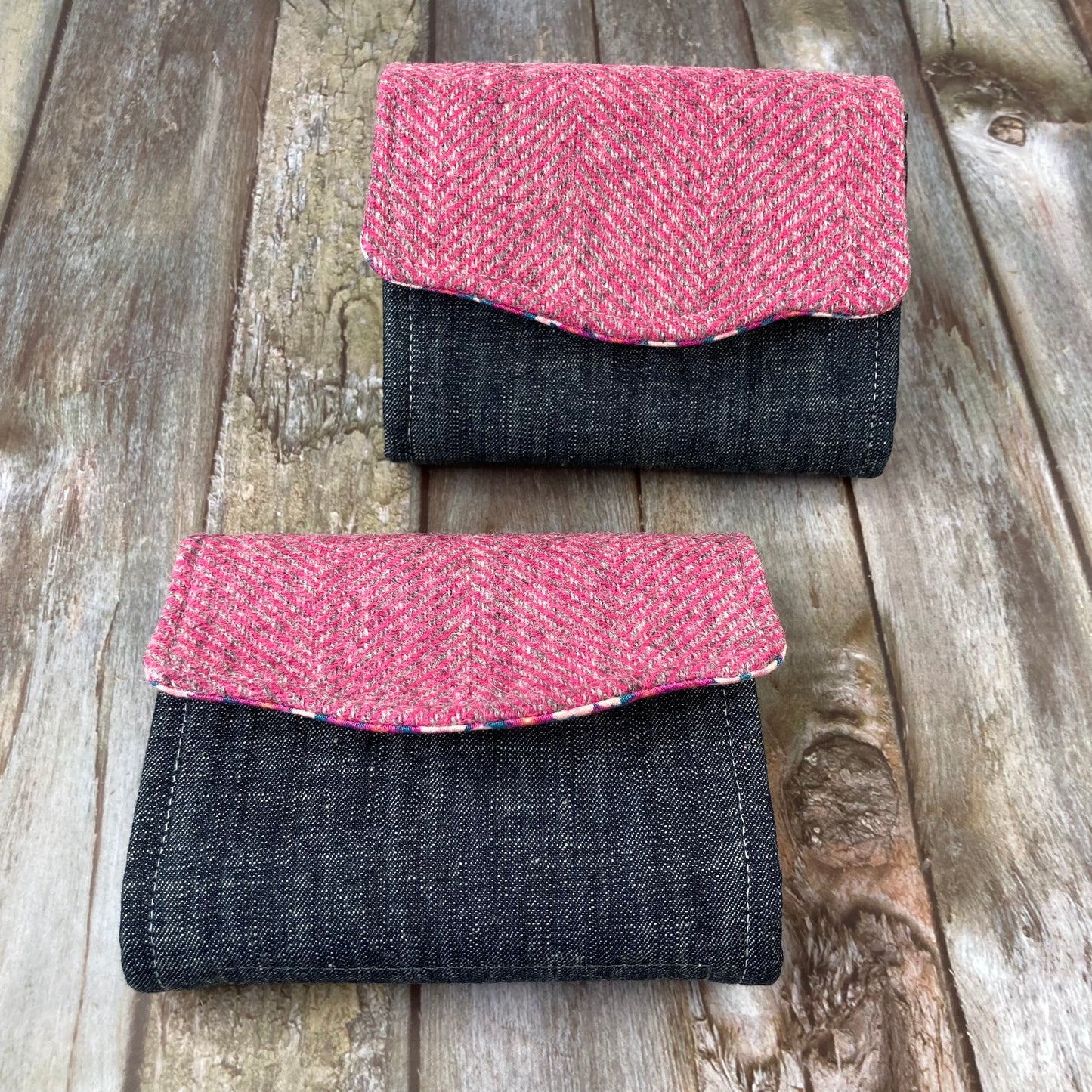 Shetland Tweed Purse - Shetland Sea Pinks - Uphouse Crafts