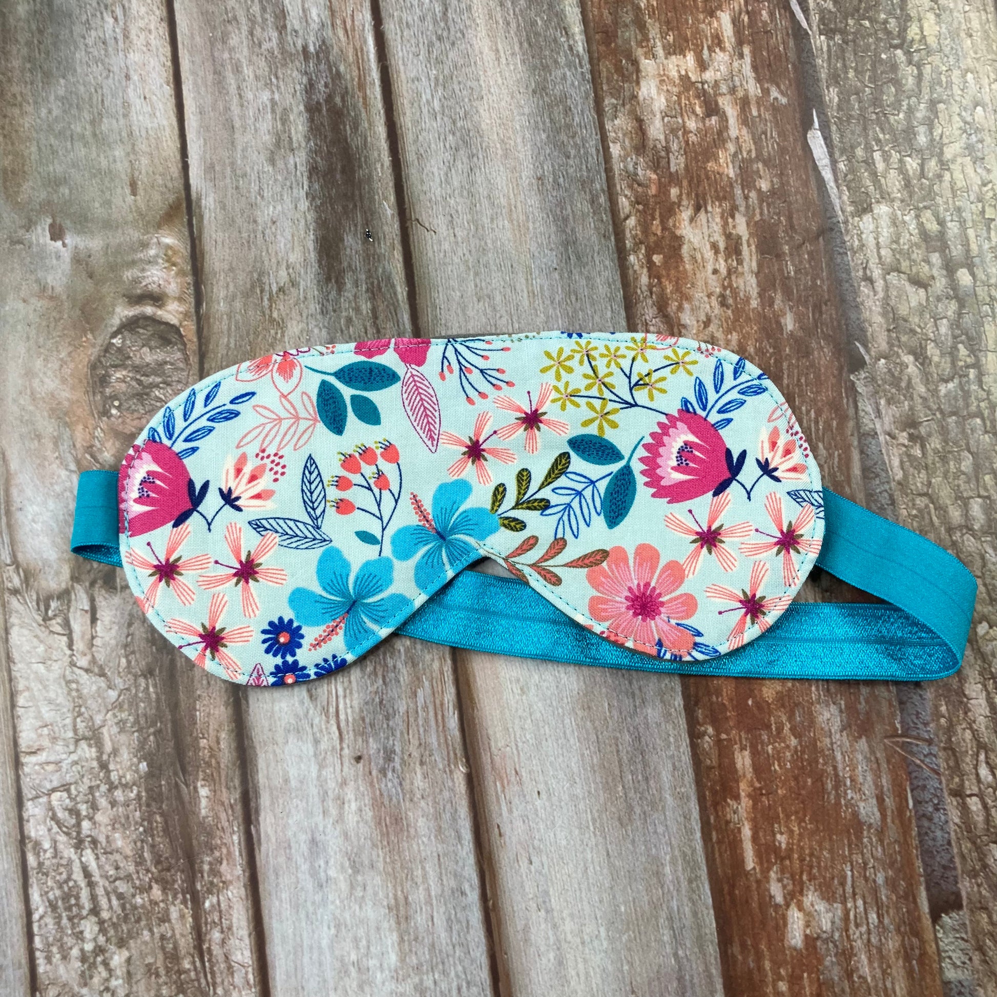 Pamper Pouch Gift Set - Cotton MakeUp Bag Reusable Wipe Sleep Mask - Duck Egg, Coral, Navy, Grey - Uphouse Crafts