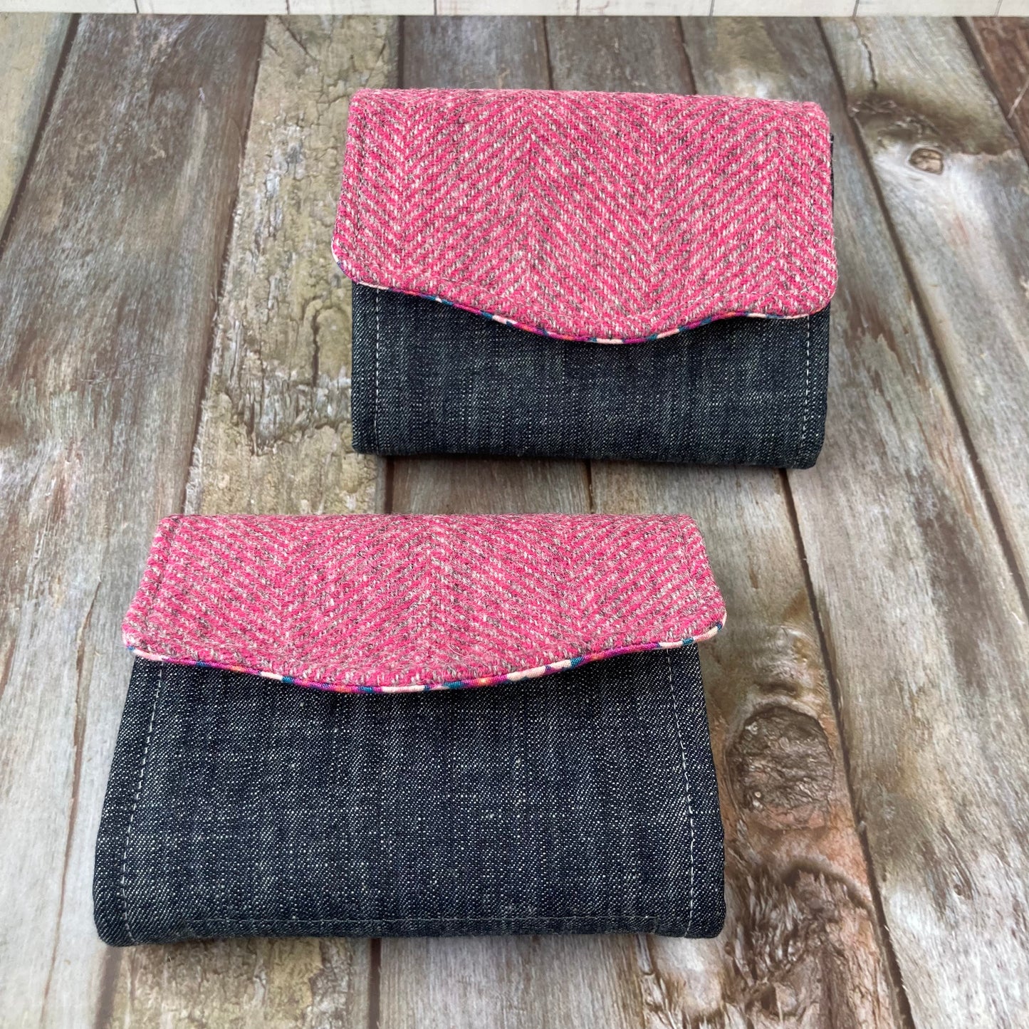 Shetland Tweed Purse - Shetland Sea Pinks - Uphouse Crafts