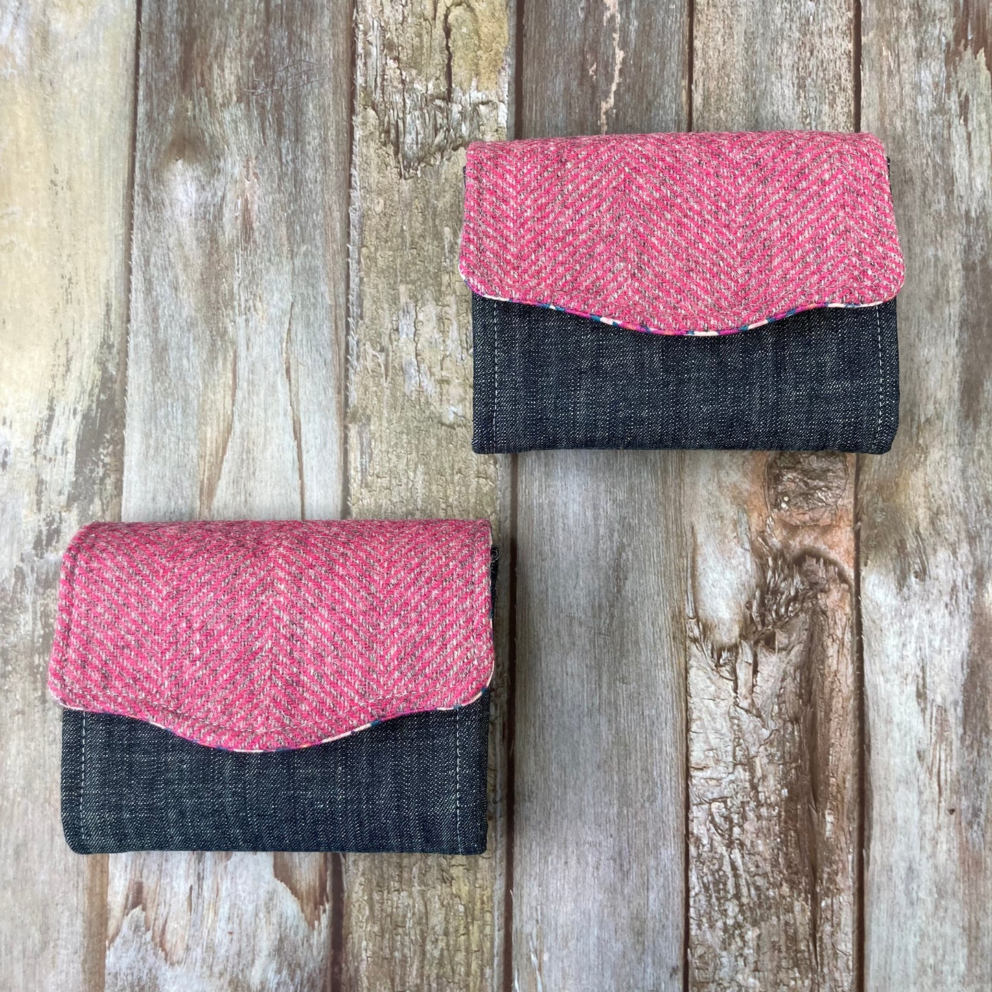 Shetland Tweed Purse - Shetland Sea Pinks - Uphouse Crafts